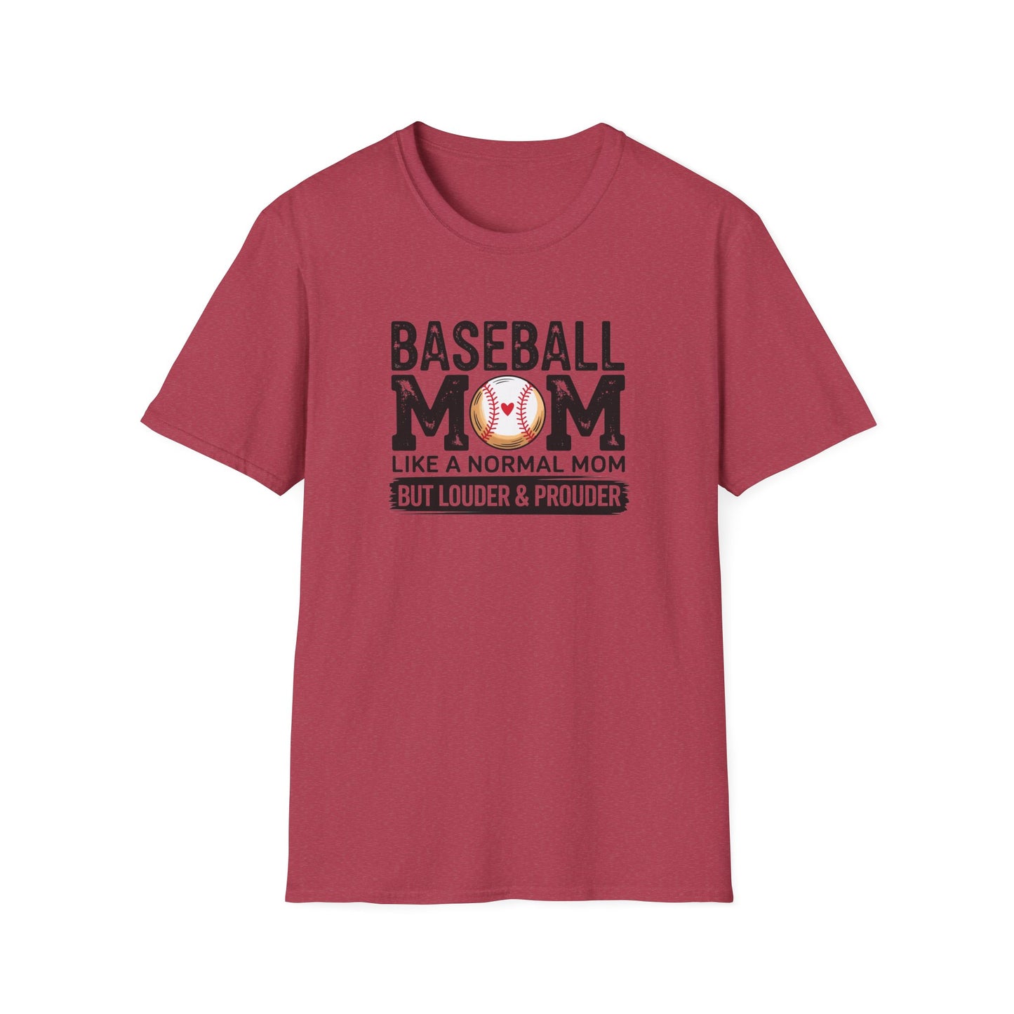Baseball Mom Shirt – Loud & Proud Baseball Mom Graphic Tee, Funny Sports Mom Game Day Shirt, Baseball Season Fan Apparel