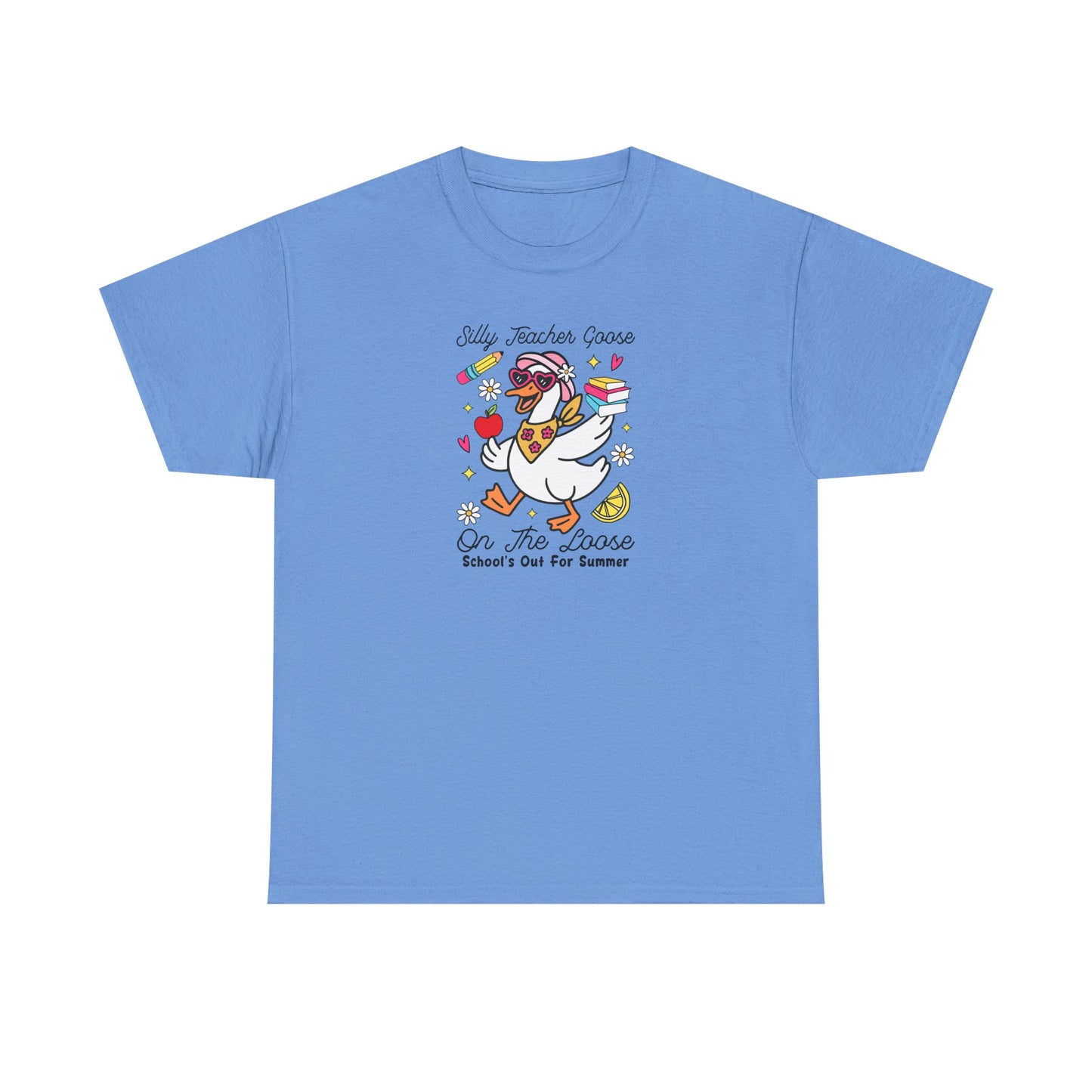 Silly Teacher Goose Shirt – Funny Teacher Tee – “On The Loose” Graphic T-Shirt – Cute Back to School Gift for Teachers