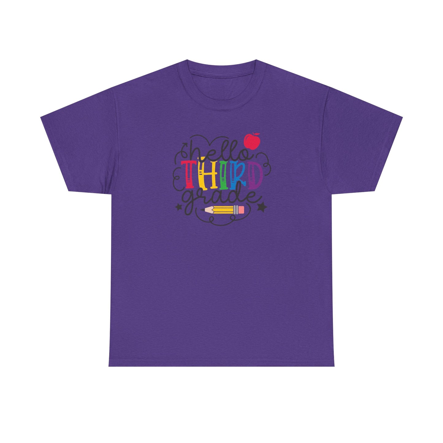 Hello Third Grade Shirt | 3rd Grade Teacher T-Shirt