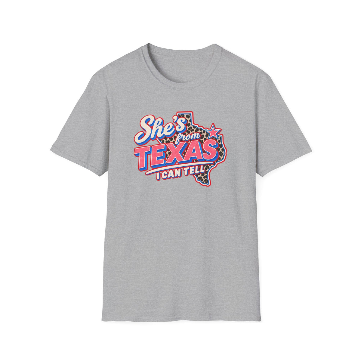 She’s From Texas I Can Tell Shirt | Retro Western Texas Graphic Tee | Southern Cowgirl T-Shirt
