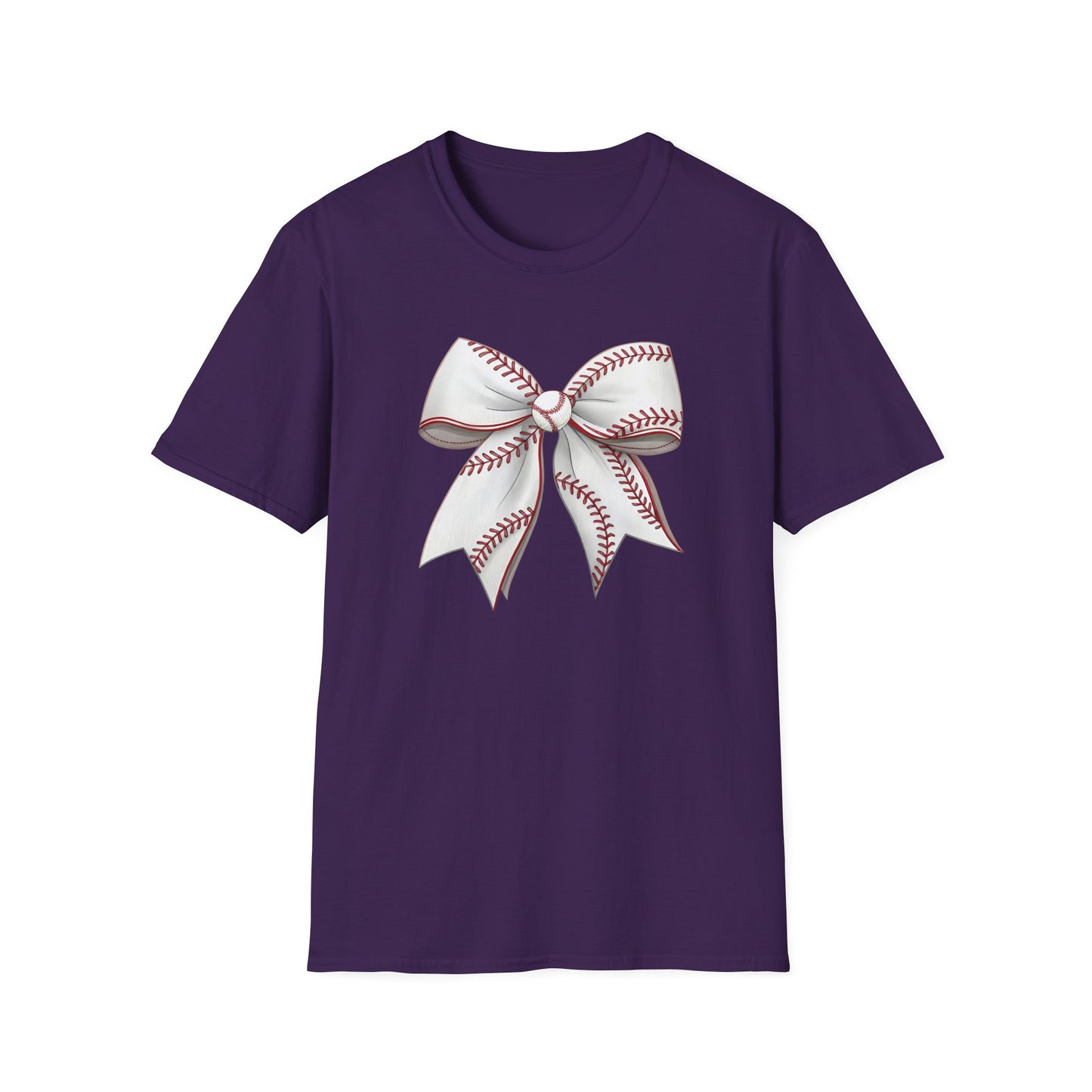 Baseball Bow Shirt – Cute Baseball Graphic Tee for Women | Softball Bow Game Day Shirt | Sports Mom Trendy T-Shirt