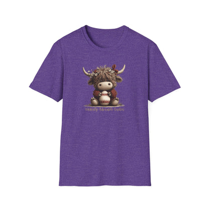 Udderly Adorable Easter Highland Cow Shirt, Cute Cow Easter T-Shirt, Spring Farm Animal Tee, Easter Gift for Women, Country Western Cow Lover