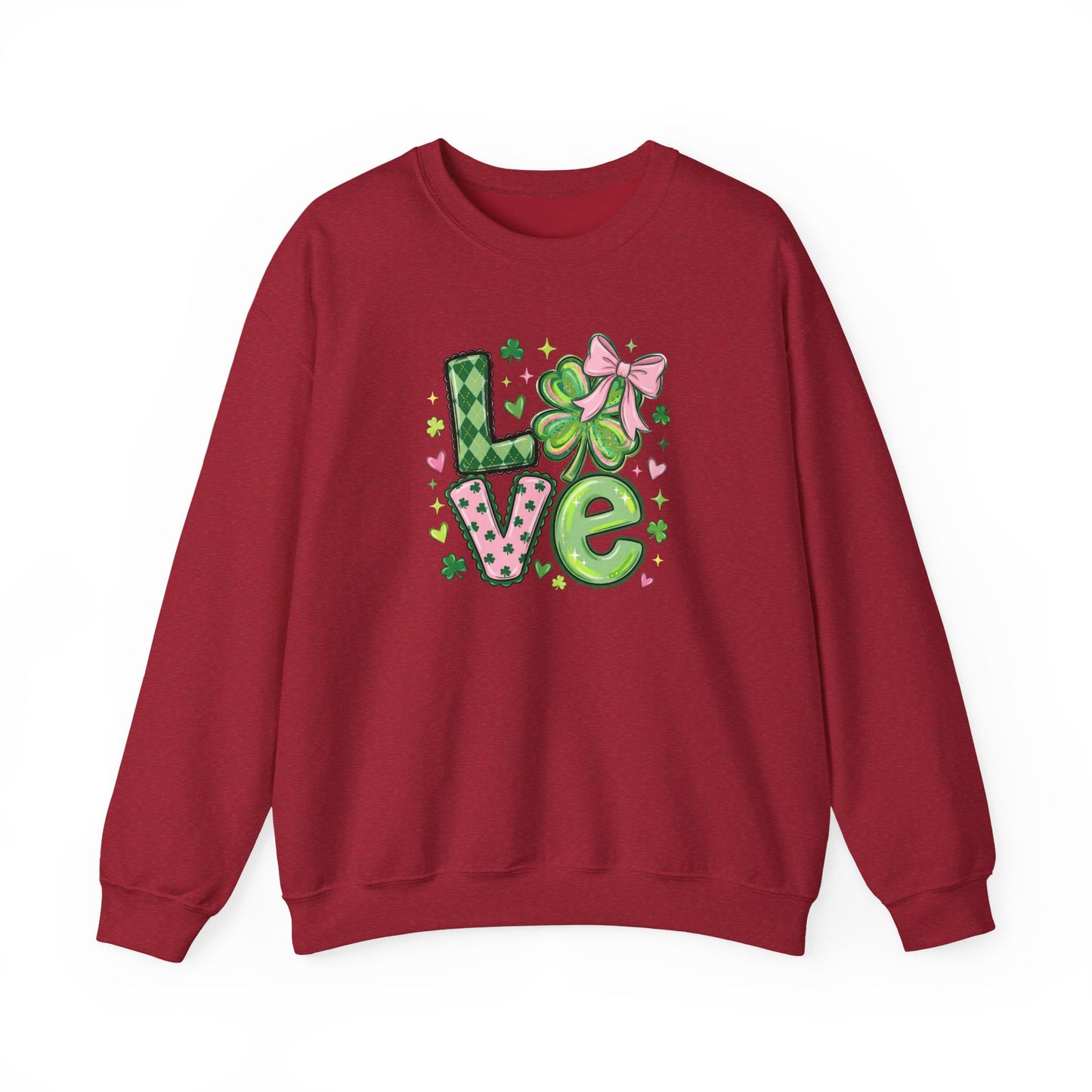 Love & Lucky Shamrock Sweatshirt – St. Patrick’s Day Cute Clover Pullover