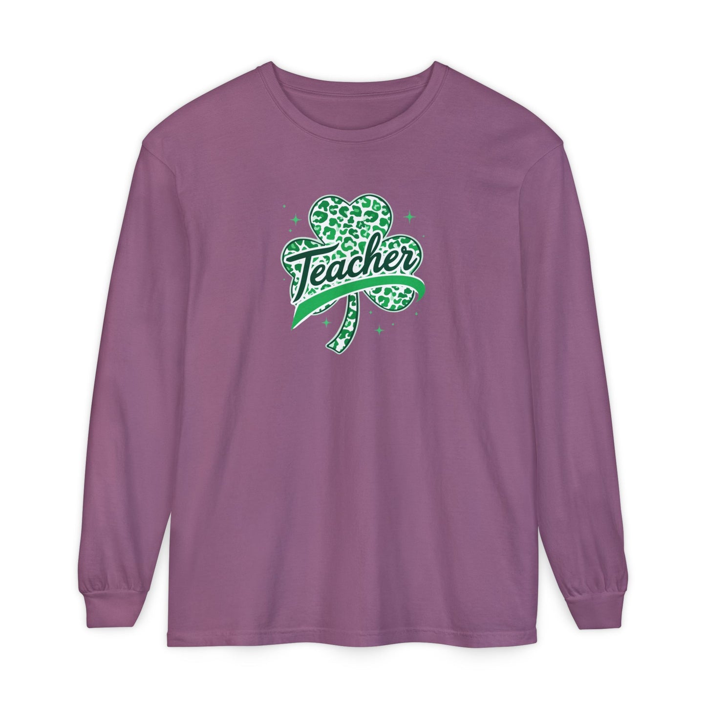 Teacher Shamrock Long Sleeve Tee