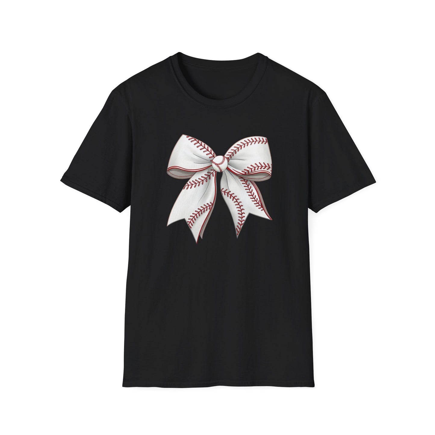 Baseball Bow Shirt – Cute Baseball Graphic Tee for Women | Softball Bow Game Day Shirt | Sports Mom Trendy T-Shirt