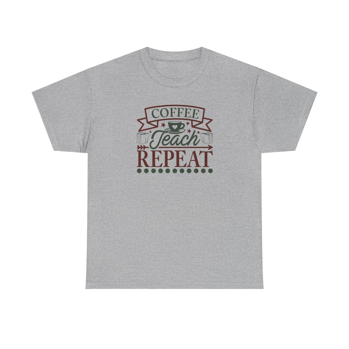 Coffee Teach Repeat Shirt | Vintage Teacher T-Shirt | Coffee Lover Teacher Gift | Back To School Teacher Tee | Educator Shirt