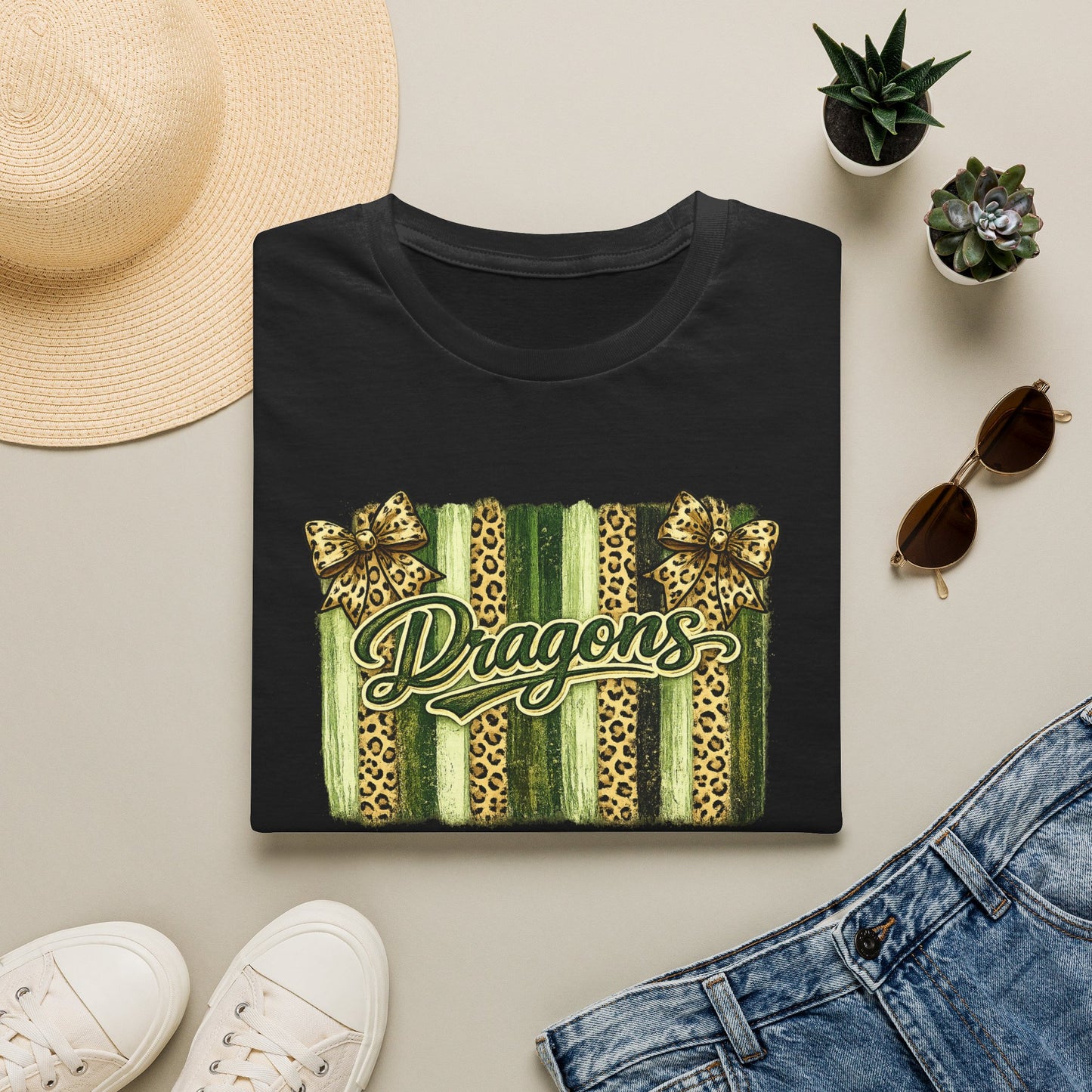 School Spirit Collection - Leopard Stripe T-Shirt