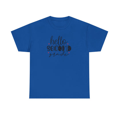 Hello Second Grade - Perfect Grade Level Teacher Team Shirt - Favorite