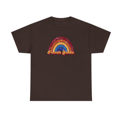 Fourth Grade Retro Rainbow Shirt - Team Pick