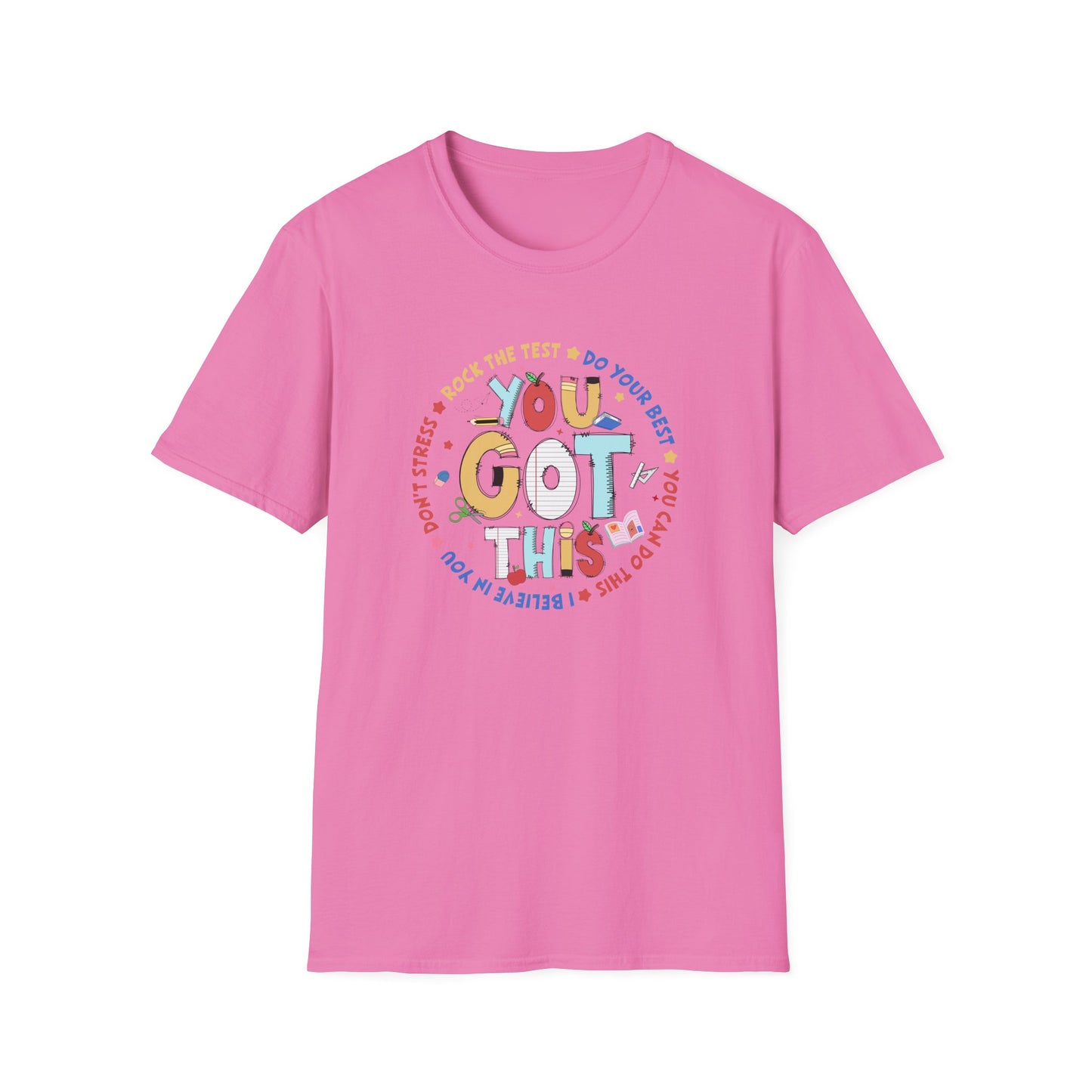 State Testing Motivation Shirt – “You Got This” Teacher & Student Test Day T-Shirt | Testing Week Encouragement Tee