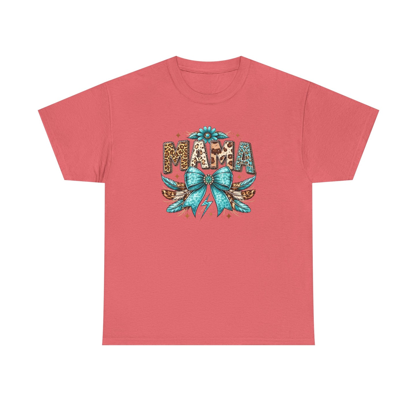 Mama Leopard Print Shirt –  Western Mama Shirt – Cowgirl Mom Graphic Tee – Trendy Mama Shirt