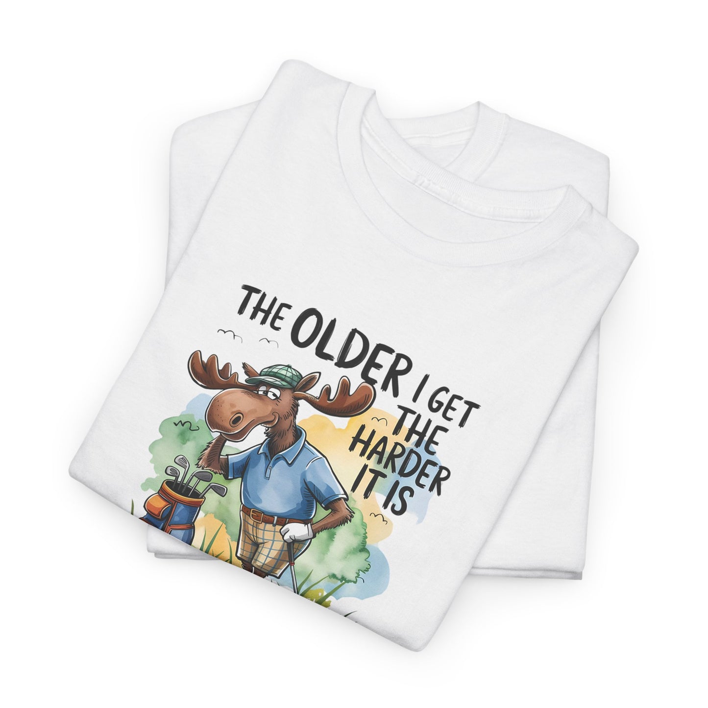"The Older I Get the Harder It Is to Find My Balls" Funny Golf Shirt — Golf Humor T-Shirt