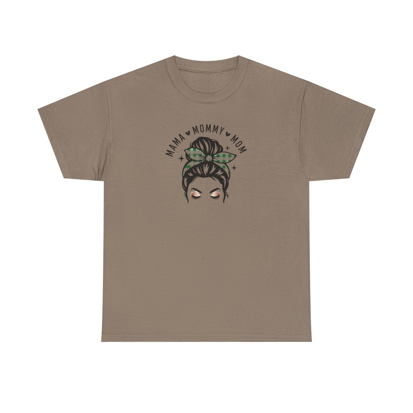 Mama Mommy Mom Graphic T-Shirt – Messy Bun Mom Life Tee