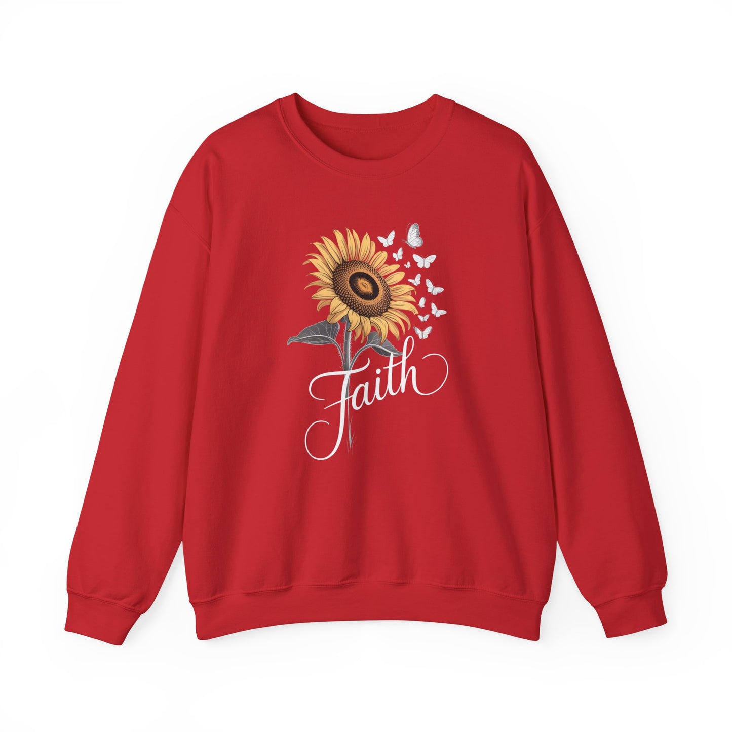 Sunflower Bloom Crewneck Sweatshirt — Vintage Sunflower Graphic