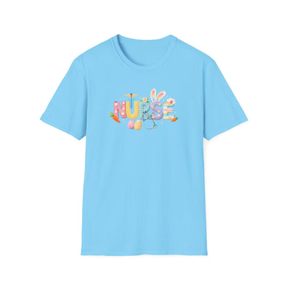 Nurse Floral Icons T-Shirt — Colorful Medical Staff Gift for Nurses