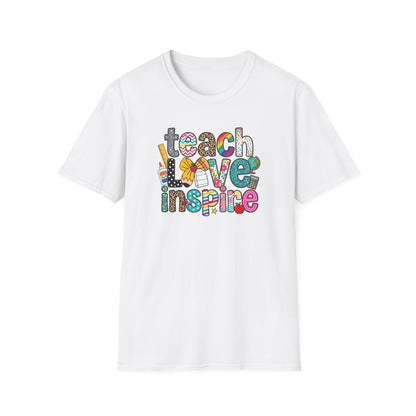 Teach Love Inspire Shirt Teacher T-Shirt