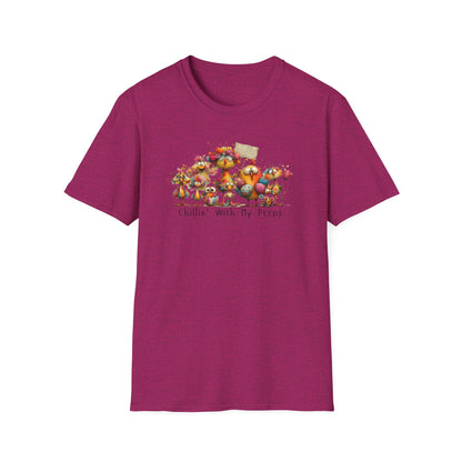 “Chillin’ With My Peeps Shirt – Cute Easter Chick Graphic Tee, Funny Spring Pastel T-Shirt, Trendy Bunny Season Outfit, Gift for Friends & Family