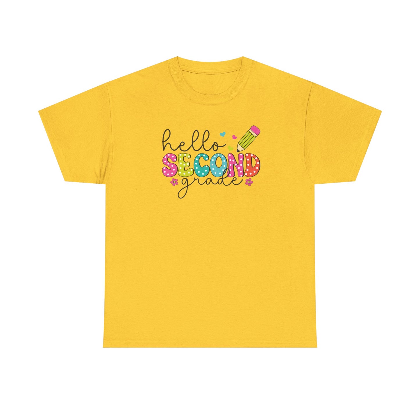 Hello Second Grade - Grade Level Teacher Team Shirt