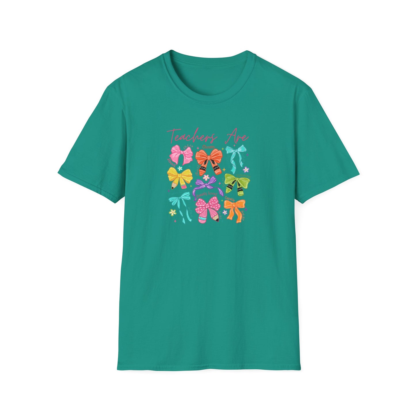 Teacher Life T-Shirt – Colorful Hair Bow Teacher Mom Gift