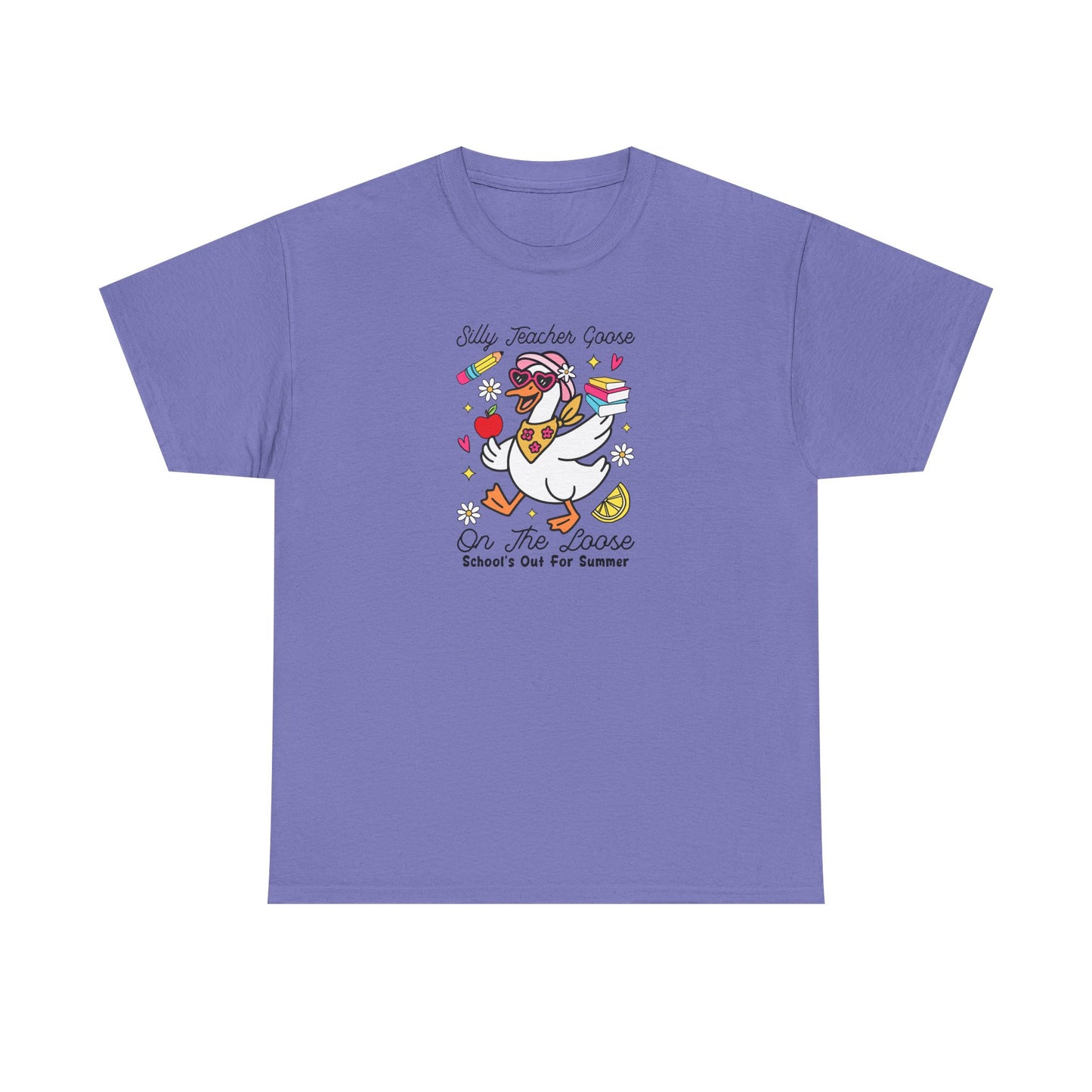 Silly Teacher Goose Shirt – Funny Teacher Tee – “On The Loose” Graphic T-Shirt – Cute Back to School Gift for Teachers