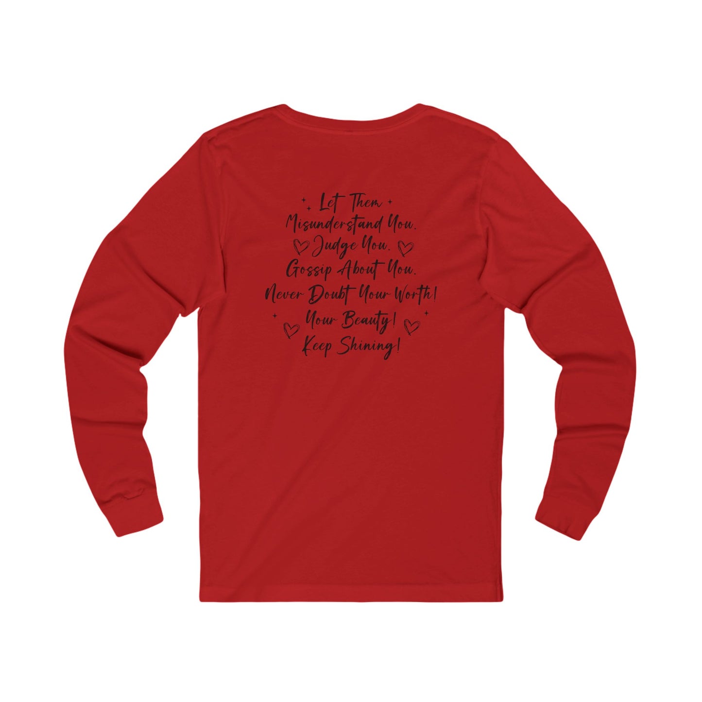 Let Them Long Sleeve Tee — Inspirational 'Let Them' Message Shirt