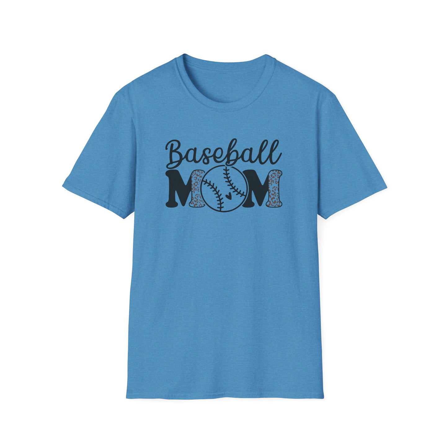 Baseball Mom Leopard Print Shirt – Cute Game Day Sports Mom Tee | Trendy Baseball Mama Graphic T-Shirt