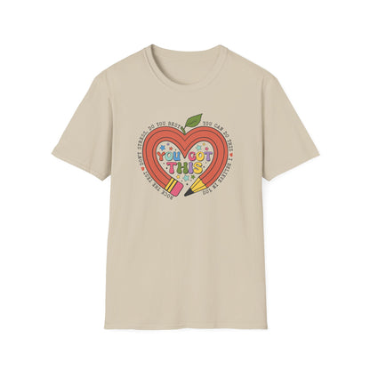 You Got This -Full of Love Pencil State Testing Teacher Shirt – “You Got This” Graphic Tee, Cute Educator T-Shirt, Funny Classroom Apparel
