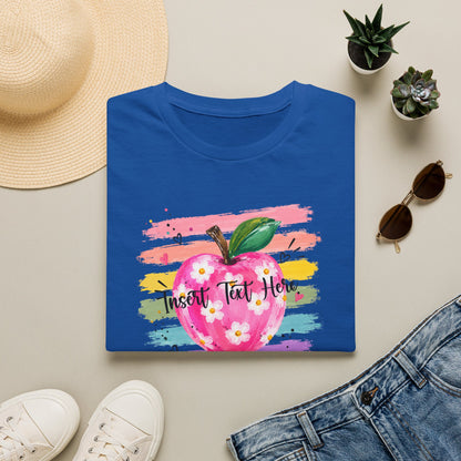 Personalized Teacher Apple Shirt | Custom Teacher Name or Grade Level Tee