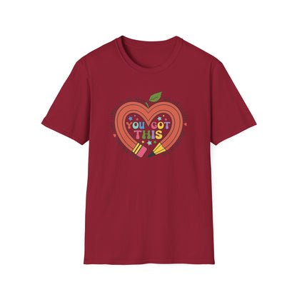 You Got This -Full of Love Pencil State Testing Teacher Shirt – “You Got This” Graphic Tee, Cute Educator T-Shirt, Funny Classroom Apparel