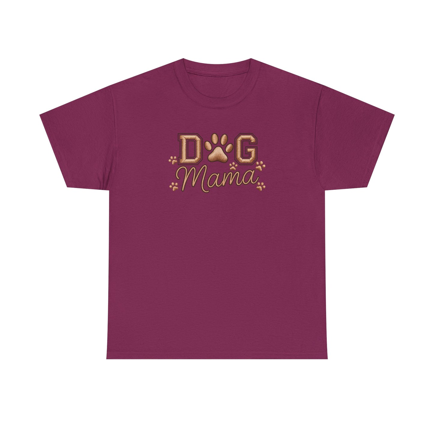 Dog Mama T‑Shirt – Paw Print Graphic Tee for Dog Lovers - Cute Dog Lover Graphic Tee