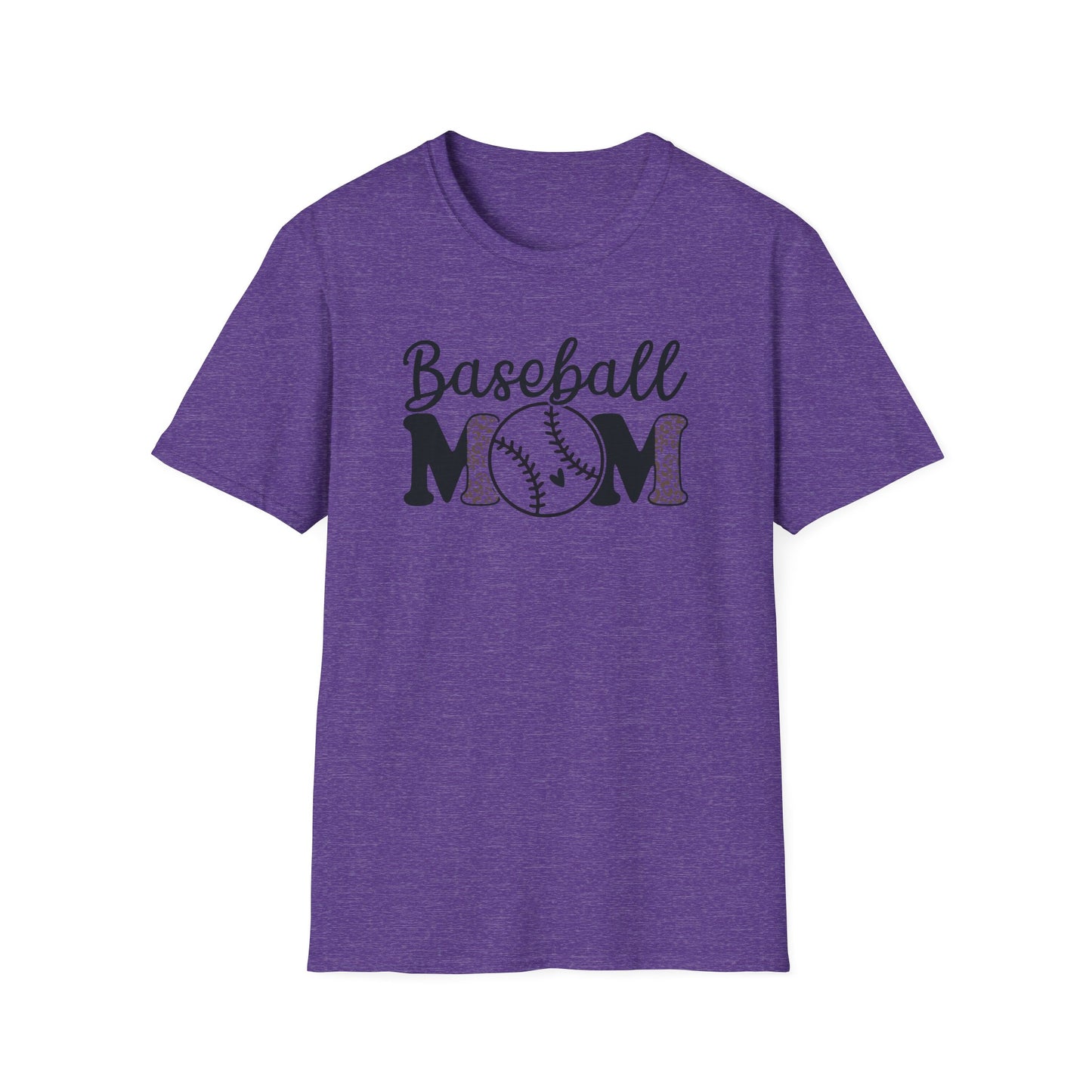 Baseball Mom Leopard Print Shirt – Cute Game Day Sports Mom Tee | Trendy Baseball Mama Graphic T-Shirt
