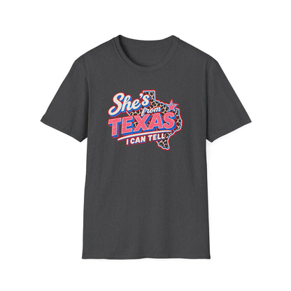 She’s From Texas I Can Tell Shirt | Retro Western Texas Graphic Tee | Southern Cowgirl T-Shirt