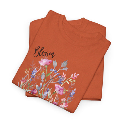 Floral 'Bloom Where You Are Planted' Tee — Watercolor Wildflower Women's T-Shirt