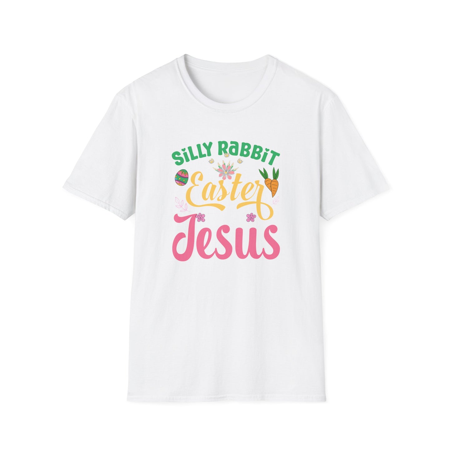 Silly Rabbit Easter Is For Jesus Shirt – Cute Christian Easter Bunny Tee, Faith Based Easter T-Shirt, Religious Spring Graphic Tee, Christian Gift