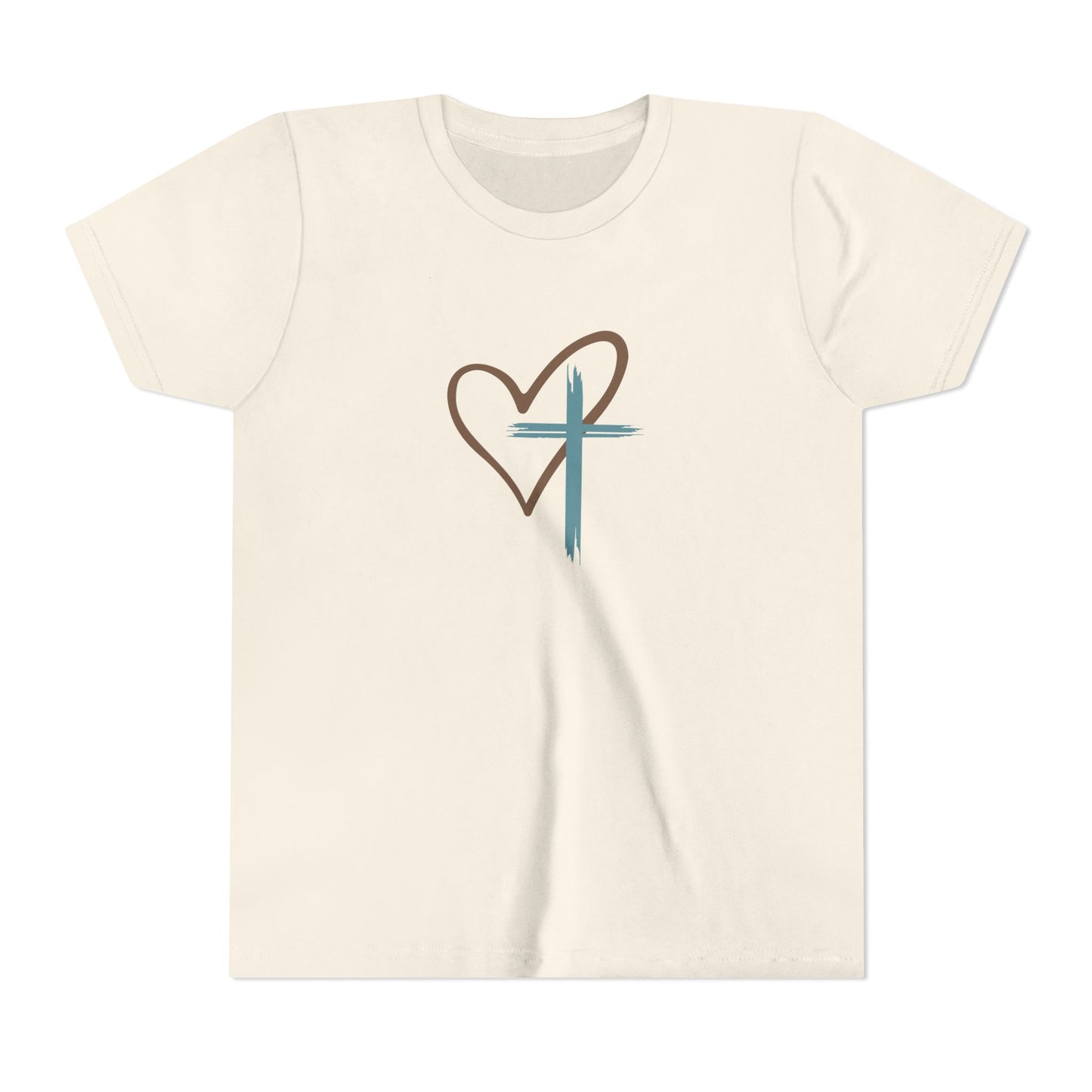 Jesus Has My Back Kids Christian Shirt – Faith Cross Heart T-Shirt – Inspirational Religious Tee for Boys & Girls