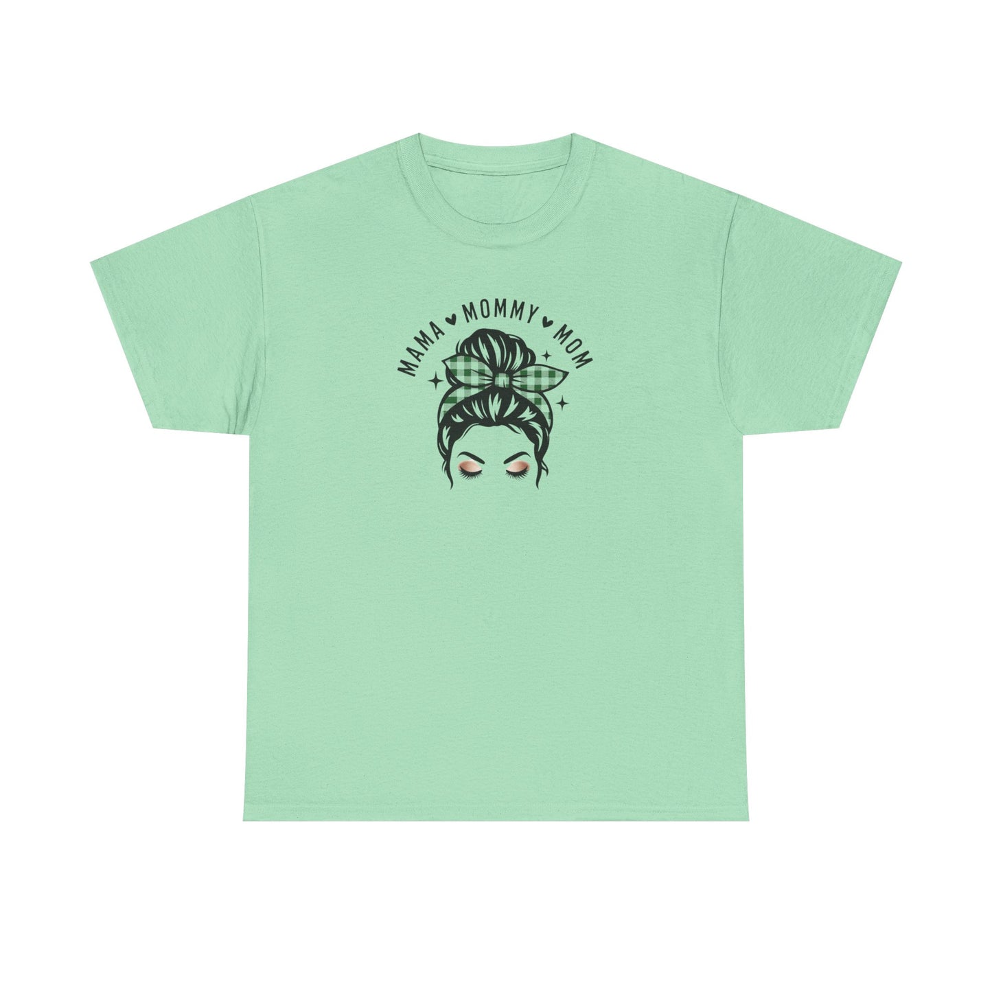 Mama Mommy Mom Graphic T-Shirt – Messy Bun Mom Life Tee