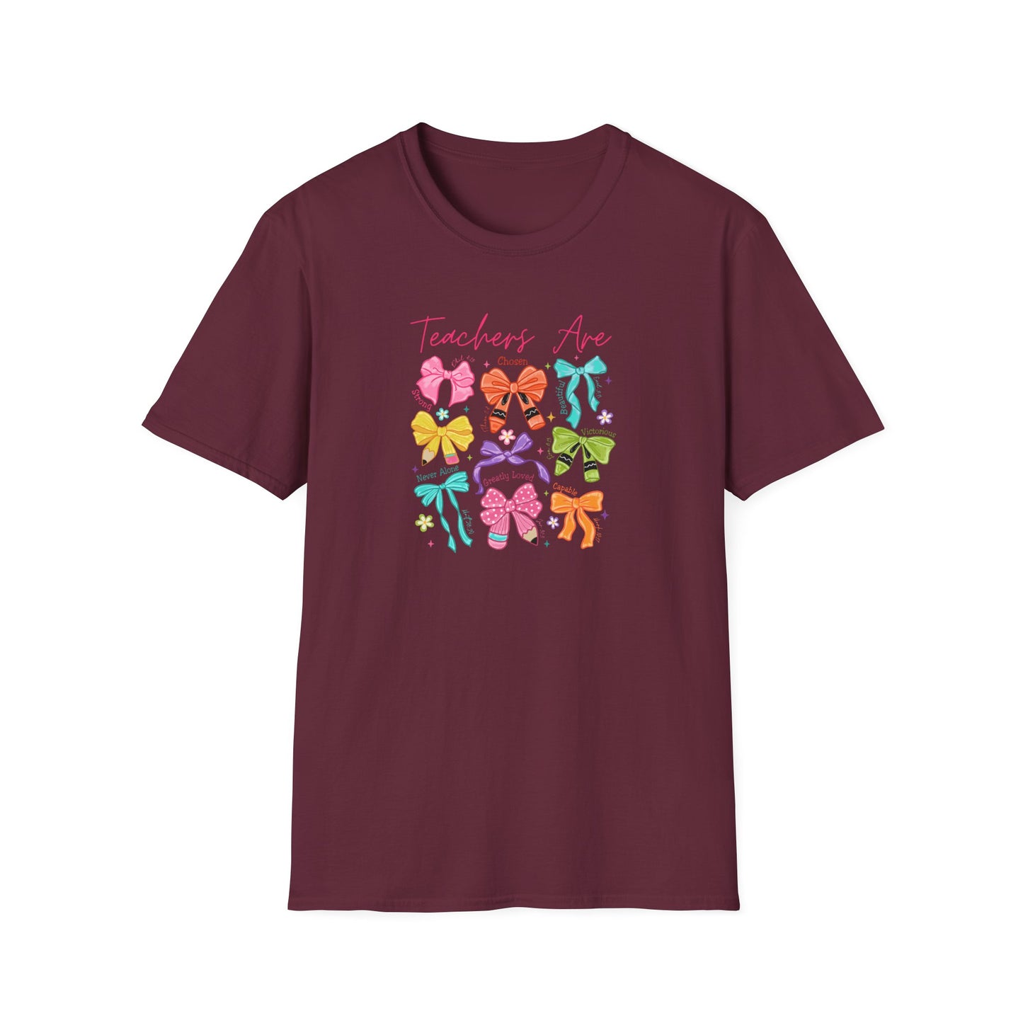Teacher Life T-Shirt – Colorful Hair Bow Teacher Mom Gift