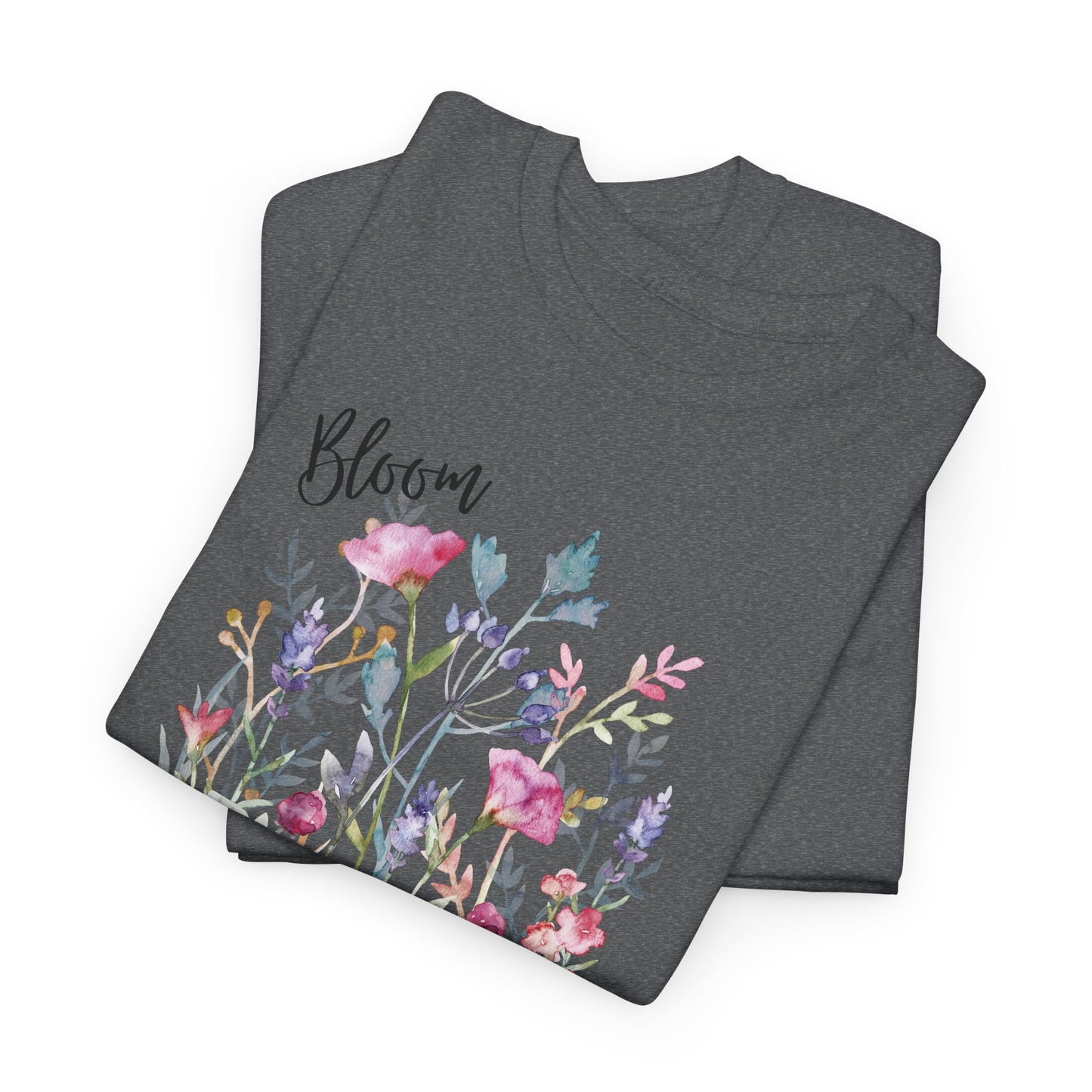 Floral 'Bloom Where You Are Planted' Tee — Watercolor Wildflower Women's T-Shirt