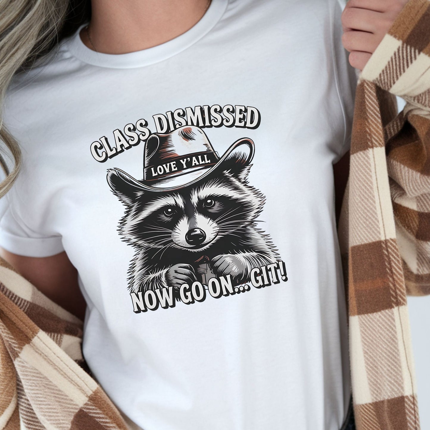 Raccoon Graphic Tee - Class Dismissed Raccoon Teacher Shirt