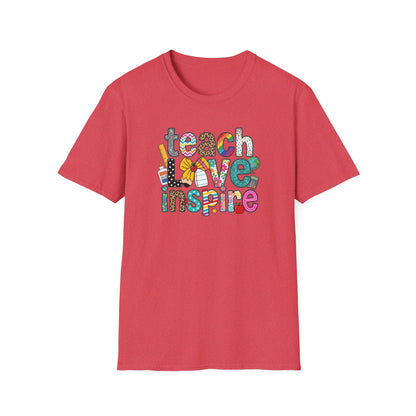Teach Love Inspire Shirt Teacher T-Shirt