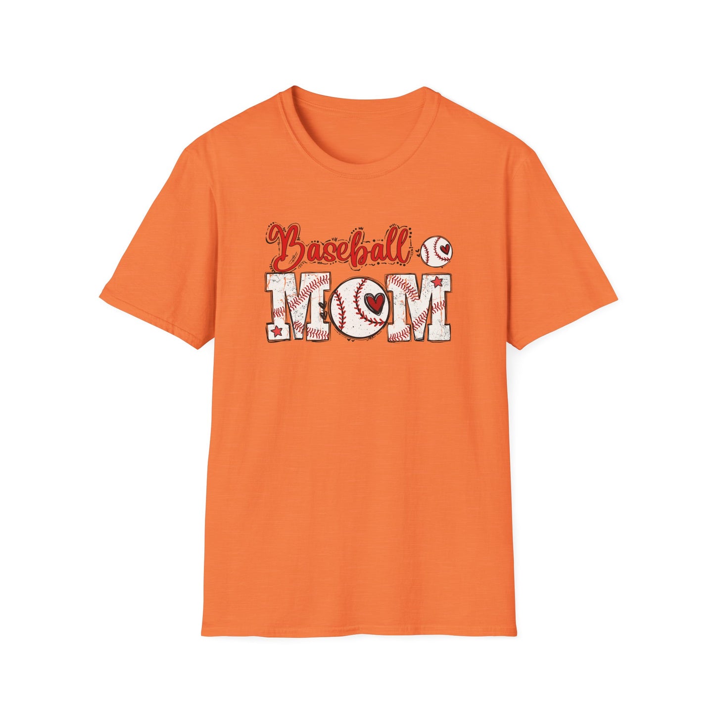 Baseball Mom Heart Shirt – Cute Game Day Sports Mom Tee | Trendy Baseball Mama Graphic T-Shirt