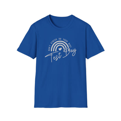 Test Day T-Shirt — 'Test Day' Rainbow Graphic Tee for Students & Teachers