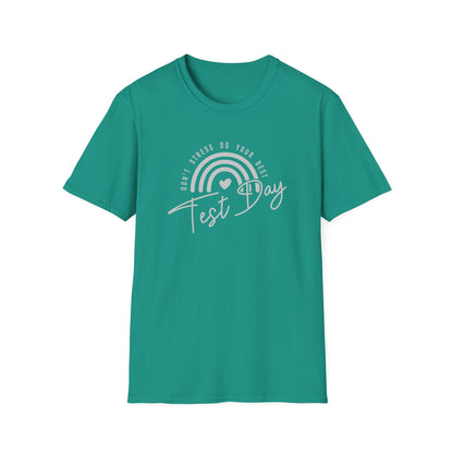 Test Day T-Shirt — 'Test Day' Rainbow Graphic Tee for Students & Teachers