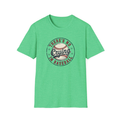 There’s No Crying in Baseball Shirt – Funny Baseball Graphic Tee | Game Day Shirt | Vintage Style Baseball Fan T-Shirt