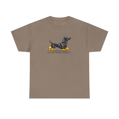 Funny Dachshund Shirt – “On My Way to Cause a Kerfuffle” Tee | Cute Wiener Dog Shirt