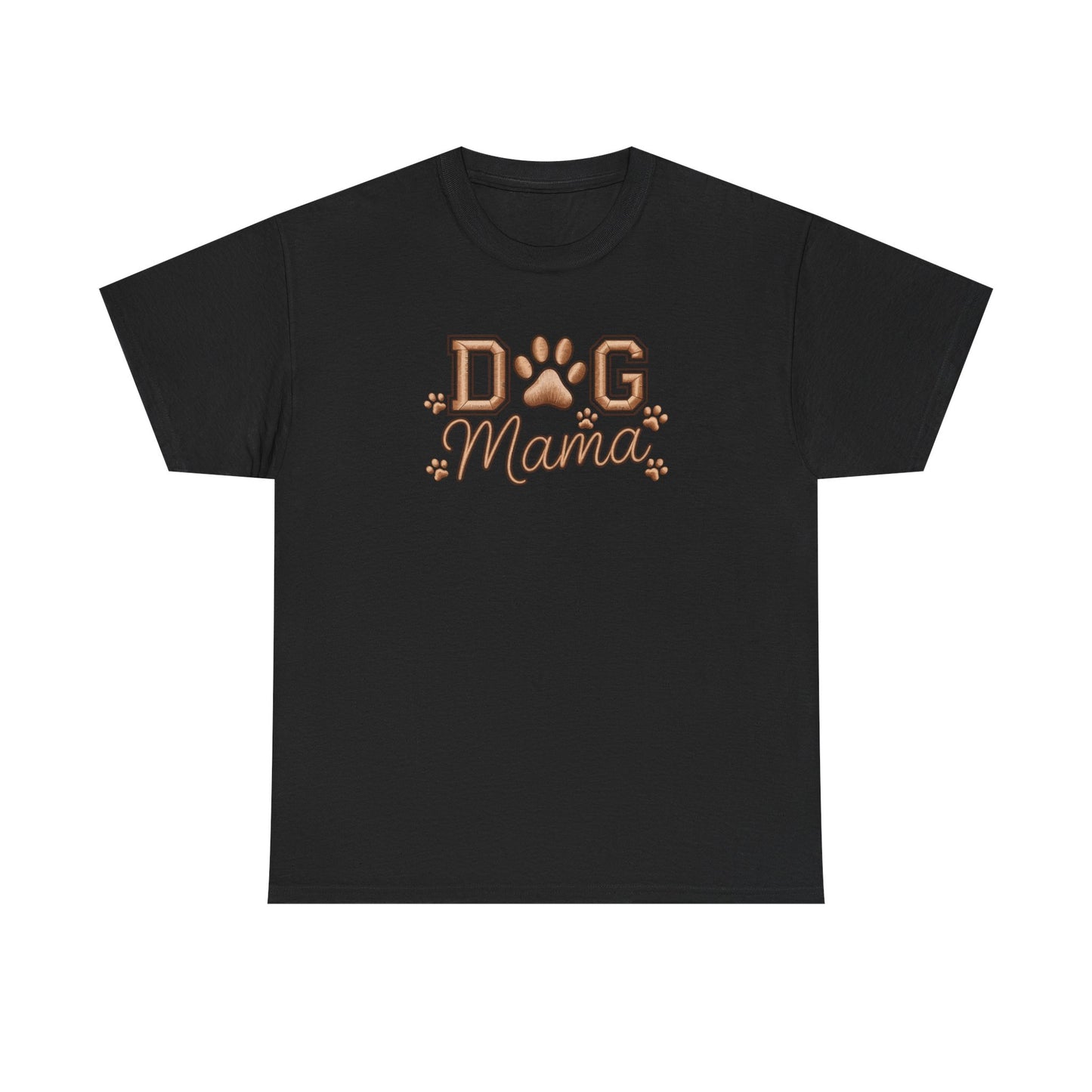 Dog Mama T‑Shirt – Paw Print Graphic Tee for Dog Lovers - Cute Dog Lover Graphic Tee
