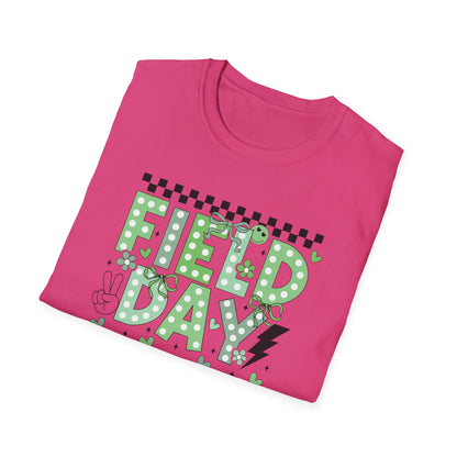 Cute Green Polka Dot School Field Day T-Shirt