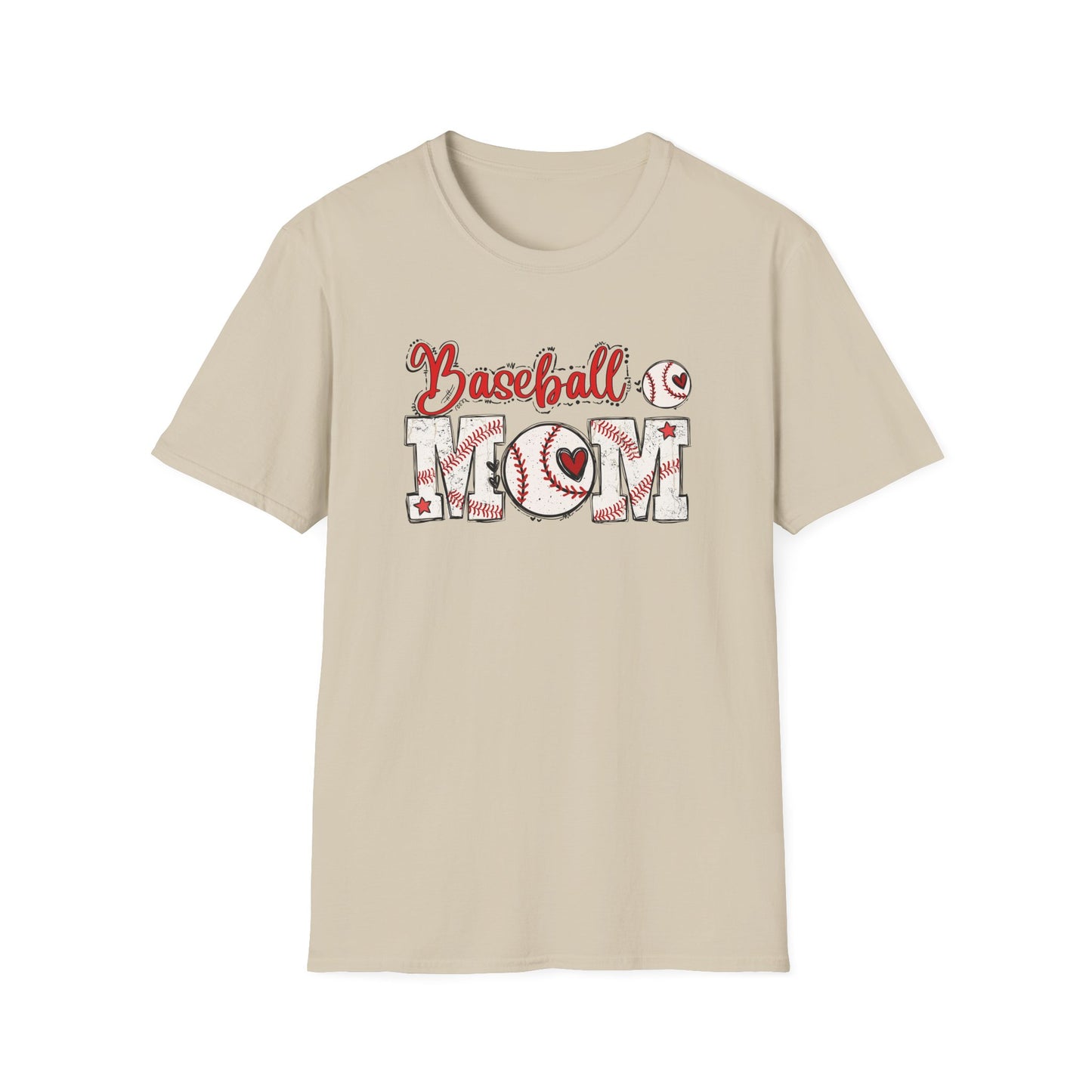 Baseball Mom Heart Shirt – Cute Game Day Sports Mom Tee | Trendy Baseball Mama Graphic T-Shirt