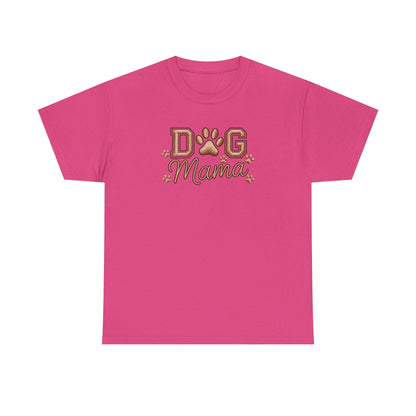 Dog Mama T‑Shirt – Paw Print Graphic Tee for Dog Lovers - Cute Dog Lover Graphic Tee