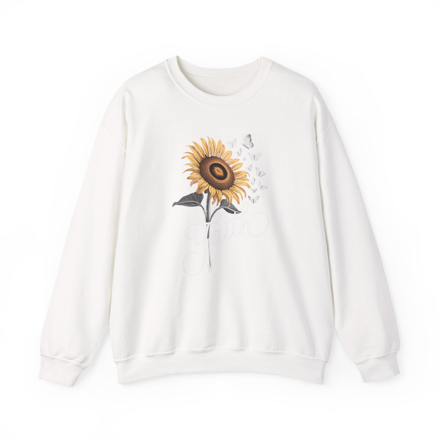 Sunflower Bloom Crewneck Sweatshirt — Vintage Sunflower Graphic